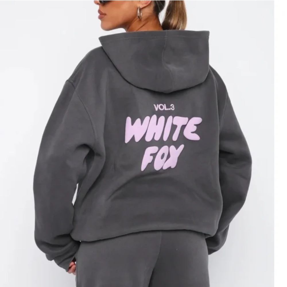 Printed letter hoodie and sweatpants